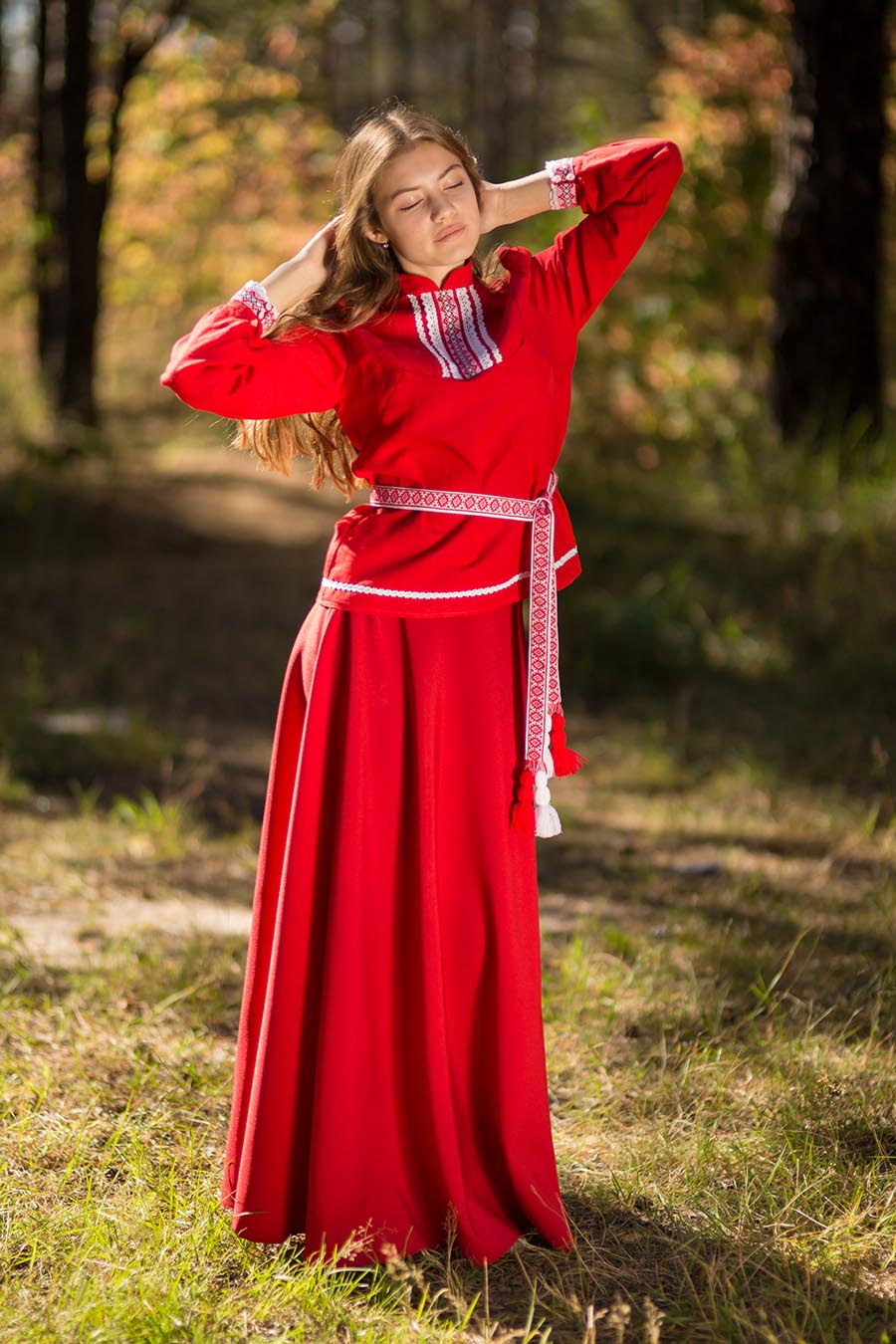 Underwear Women in Slavic costumes in Belen